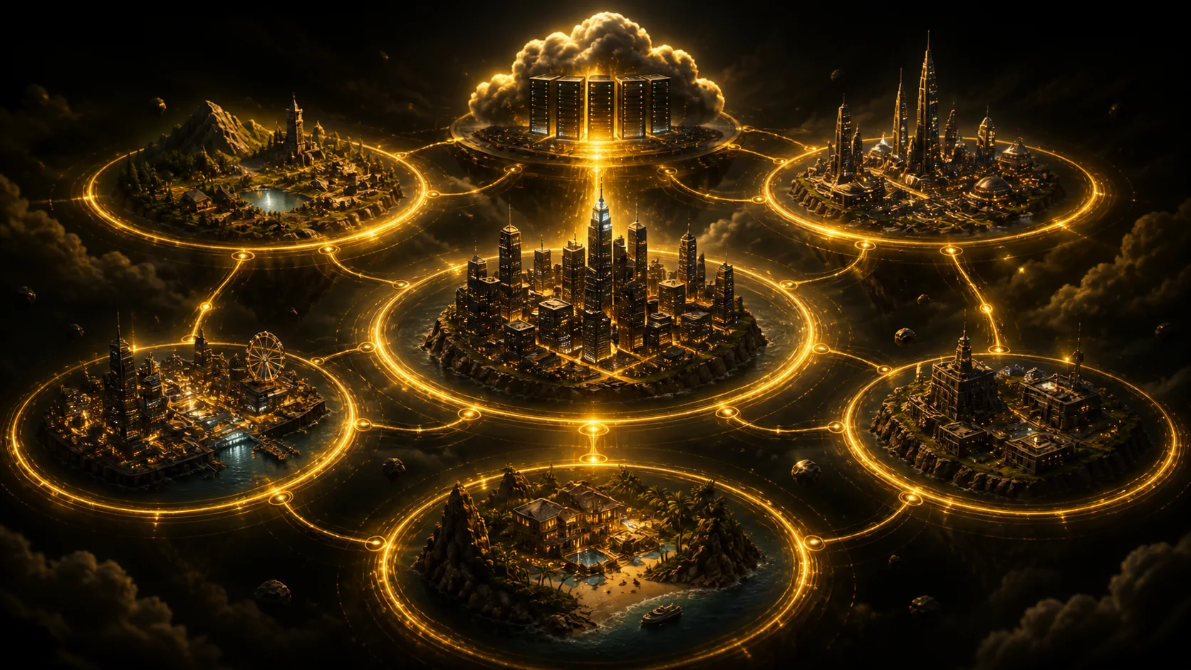 Valora hosted gaming worlds platform